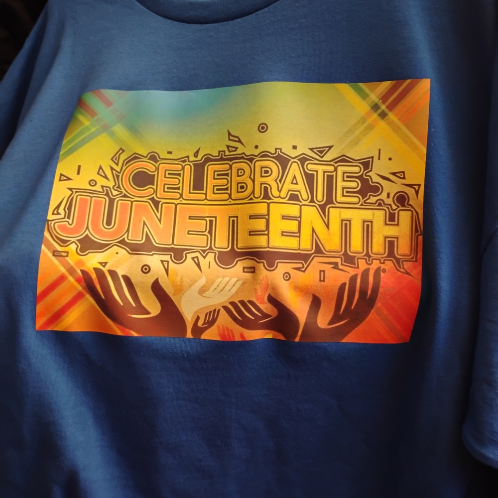 Celebrate Juneteenth Kids Blue T-Shirt